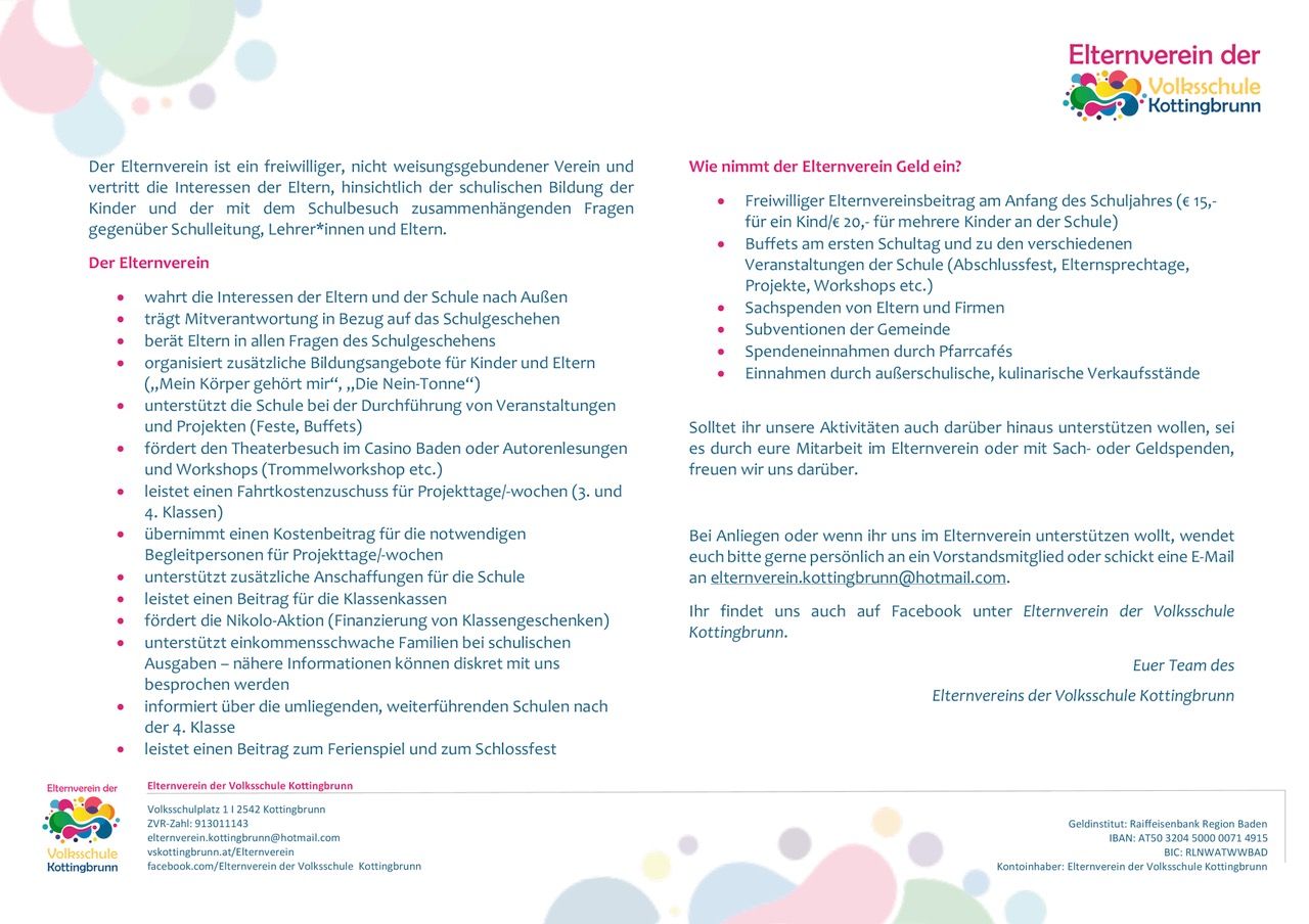 Infos EV 26 27